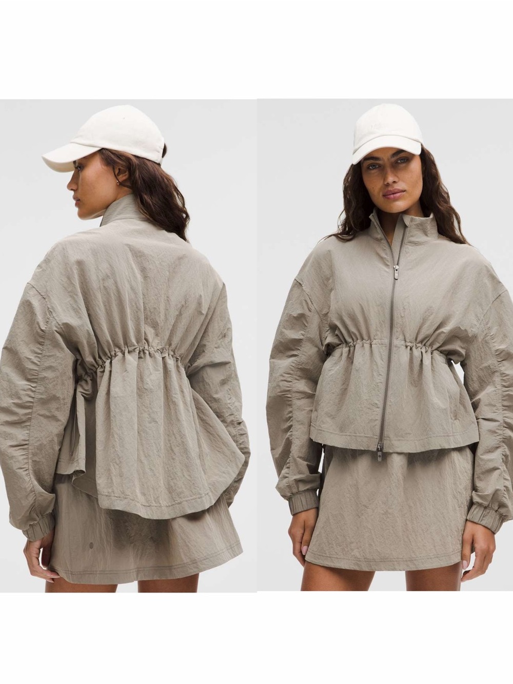 Lululemon Crinkle Nylon Cinchable Jacket size L NWT
